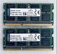 95%新 原裝正品 金士頓 Kingston KVR16S11/8 DDR3 PC3-12800S  16Gb kit (8Gb x2) SODIMM 記憶體 PC Laptop 筆記本用 *Macb