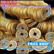 [COMBO 100 COINS] Feng shui coins, wealth tricks, 2.5 cm coins, ancient coins, fortune, luck