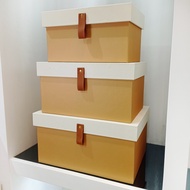 Leather Bed Room Organizer Box