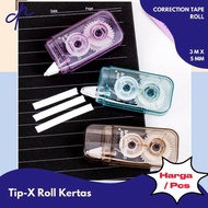 [DN] TIP-X PAPER ROLL / PENPenghapus CORRECTION TAPE ROLL 5MMX3M