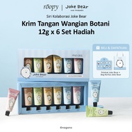 [Roopy × Joke Bear] Hand Cream with Three-Layer Fragrance Formula gift box 12g*6, Gentle & Long-Last