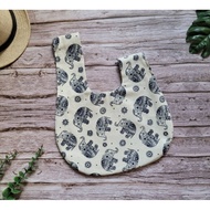 Reversible Japanese knot bag Flakes Cotton