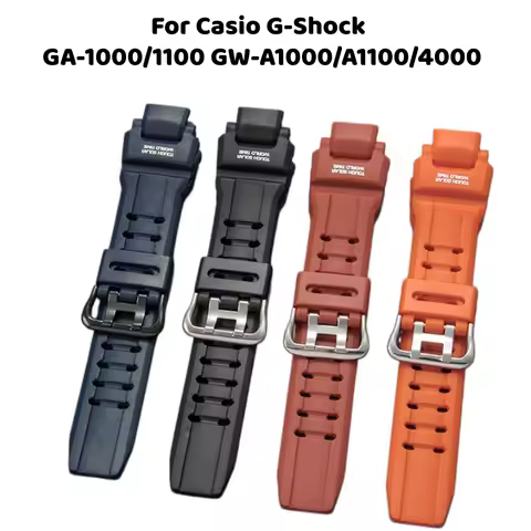 Convex Interface Silicone Watch Strap Rubber Watch Band for Casio G-Shock Gravity GA-1000 GA-1100 GW
