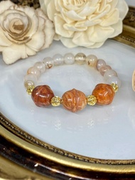 珊瑚玉水草瑪瑙手錬手串