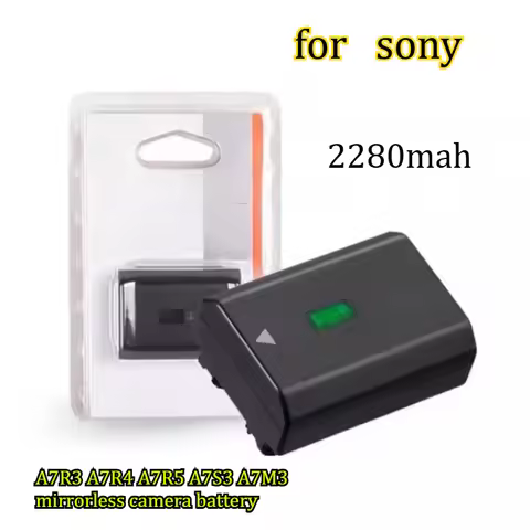 2280mah 7.2v Suitable for Sony A7R3 A7R4 A7R5 A7S3 A7M3 Mirrorless Camera NP-FZ100 Long-range Charge