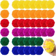 48 Keping Bola Kickball Dodgeball 3.5 Inci, Bola Dodgeball Benang Akrilik Lembut, Bola Taman Permain