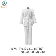 Dovewill Karate Uniform Set of Karate Costumes Multifunctional Elastic Belt Long Sleeves Long Karate