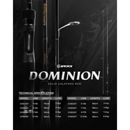 IROLY DOMINION SOLID CARBON GALATAMA SPINNING Rod