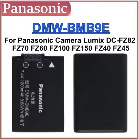 Original DMW-BMB9E DMW BMB9 BMB9E Battery for Panasonic Lumix DC-FZ82 FZ70 FZ60 FZ100 FZ150 FZ40 FZ4