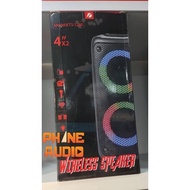 KTS Speaker KTS-1266 double 4 inch wireless portable BASS speaker RPG Color light Blue tooth speaker