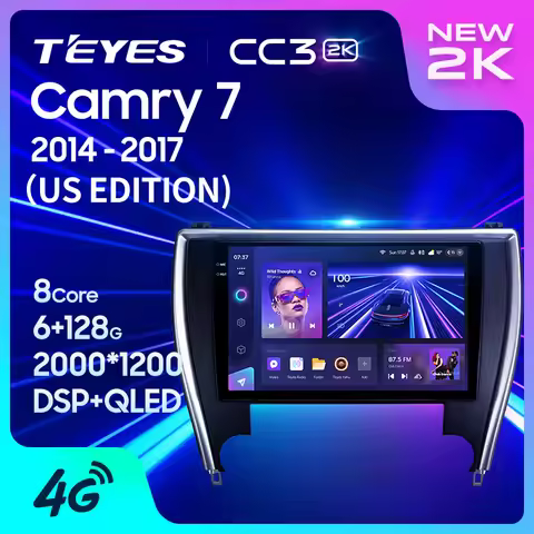 TEYES CC3 2K For Toyota Camry 7 XV 50 55 2014 - 2017 US EDITION Car Radio Multimedia Video Player Na