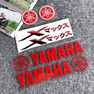 6 PCS/SET Multi-Colors 3D Soft Glue Yamaha Xmax Emboss Letter Emblem Waterproof Badge Decal Tank Sti