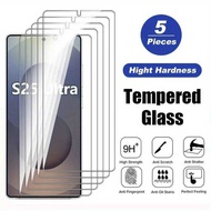 C 5Pack Tempered Glass Screen Protector For Galaxy S25 Ultra S24 S24 S24 FE S23 S22 S21 Plus