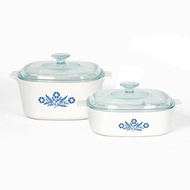 Corningware Pyroceram Blue Cornflower 4 pc. Glass Ceramic Cookware Set - Limited Edition