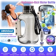 Hydrogen Water Bottle 1.5L Large Capacity Hydrogen Rich Portable Sports Water Bottle Rich Hydrogen W