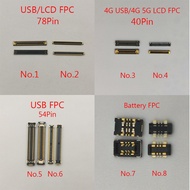 10pcs 54 40 78Pin LCD Display Screen FPC Connector For Samsung Galaxy A82 A826 A52 5G A526B 4G A525F
