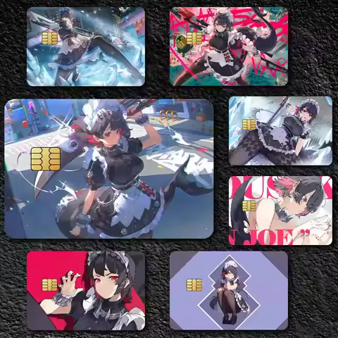 Zenless Zone Zero Ellen Joe Credit Card Skin Stickers for Bank Card Bus Metro Card Sticker Waterproo