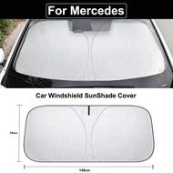 Windshield SunShade Cover for Mercedes Benz W213 W176 W177 X167 EQE EQS SUV Anti UV Car Accessories