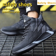 High Cut Safety Shoes Lightweight Steel Toe Pierce Proof Safety Shoes Steel Toe Work Breathable Shoes LMES