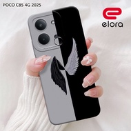 Xiaomi Case poco C85 4G 2025 - Elloraa.id - Xiaomi Casing Latestpoco C85 4G - Black and White Case M