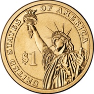 Free United States 1 One Yuan Calendar President Commemorative Coin Portrait 26.5mm Fidelity Coin 7/