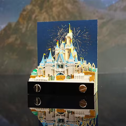 Omoshiroi 3D Notepad Castle Paper Pad Castle Block Notes Sticky Note 3D Art Memo Pad Kawaii Office A