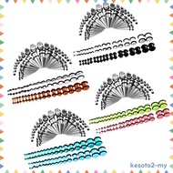 [Kesoto2] 72Pcs Gauges Taper Kit Plug Tunnels14G-00G Ear Stretching Body Jewelry Set 14G-00G