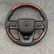 [Toyota] Domineering Rand lc300 Cool Luze LC300 Mahogany Carbon Fiber Steering Wheel Modification
