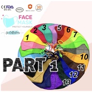 Part 1 3D Face Mask 3ply Medical Grade 5pcs