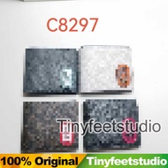 C8297 Compact ID 3 IN 1 Wallet Signature Canvas With Patch Men Short Dompet Lelaki 8297
