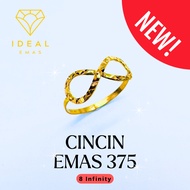 Ideal Cincin 375 8 Infinity Padu Original Emas 375 Tulin Tulen Gold Ring Share Budget Bajet Merisik 