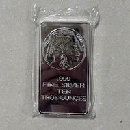 Non Magnetic 10 OZ Abt Liberty Buffalo Silver Plated Badge Coin Collectible Decoration Commemorative