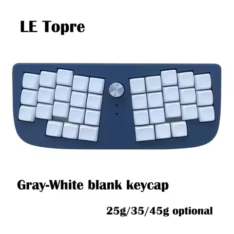 LE Chiffre Portable Split Layout 37 Key with Knob Dome Topre Switch Mini EC Capacitive Keyboard Wire