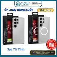 [Genuine] Samsung S26 Ultra Mipow Tempered / Ma.gSafe Qi2 Transparent Case - Anti-Yellow, Shockproof