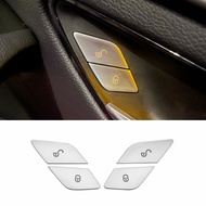 4Pcs/setar Door Lock Unlock Buttons Cover Stickers For Mercedes Benz C E S Class GLC W205 W213 X253 Vito W447 W222 Car Accessories