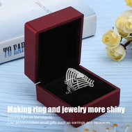 ？》：“：  Jewelry Ring Box Ring Jewelry Earring Coin Box With LED Light For Wedding Engagement Ring Box
