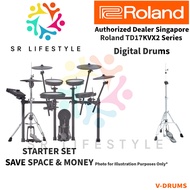 Authorized Dealer Roland TD17KVX2 Digital Electronic Drum Kit TD-17KVX2 Set TD 17KVX V-Drum TD17 Mes