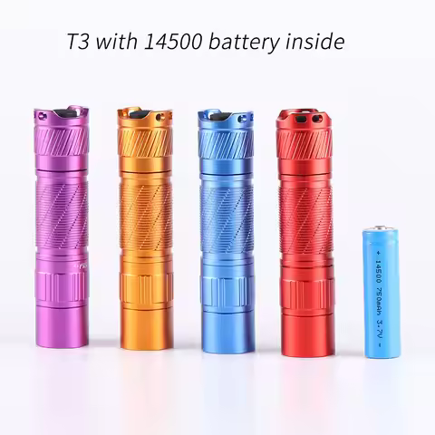 Convoy T3 flashlight ,high CRI, AA 14500 flashlight, XPG2 219B 219C LH351D 519A,with 14500 battery i