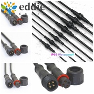 26EDIE1 Led Waterproof Cable Connector, led Connector Male to Female LED Strips Male and Female Connector, 2pin/3pin/4pin/5pin Waterproof Black LED Strips Light Cable Wire Plug