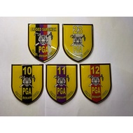 PGA STEEL PATCH WITH MAGNET/PIN - SHOULDER FLASH