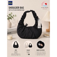 GU JAPAN - GU Dumpling Shoulder Bag, Black or Natural Beige colors