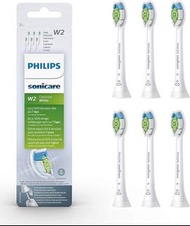 Philips 飛利浦 Sonicare DiamondClean HX6068 HX6063 HX6066 W2 標準聲波牙刷刷頭 [ 白色,6支 ] - 平行進口