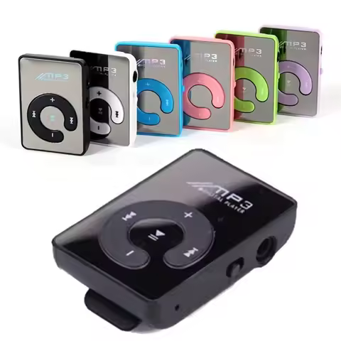 C Key Portable HiFi Mini Clip USB MP3 Player Walkman Music Support Micro SD TF Card Expandable Up To