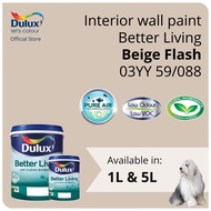 Dulux Interior Wall Paint - Beige Flash (03YY 59/088) (Better Living) - 1L / 5L