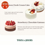 Tous les jours Stawberry Chocolate Cake Medan / Birthday Cake Korea