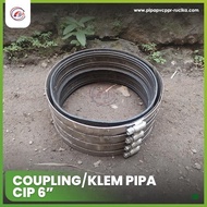Coupling/Cip Pipe Clamp (Cast Iron) 6 Inch