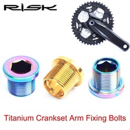 Crank Arm Fixing Bolt RISK Titanium M15 x 12mm Pair