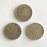 舊硬幣  香港一亳  1937 1938 1939 共 3 個
