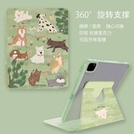 For iPad Pro 11 2021 Case 2020 iPad Air 4 Air 5 2022 Case 360 Degree Rotation For iPad Mini 6 2021 9th 8th 10.2 inch Cover Collection of cartoon painted lawn puppies
