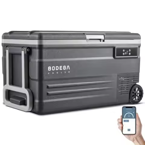 12 Volt Car Refrigerator 80 Quarts Portable Fridge 75L RV Freezer Single Zone with APP Control -4-68